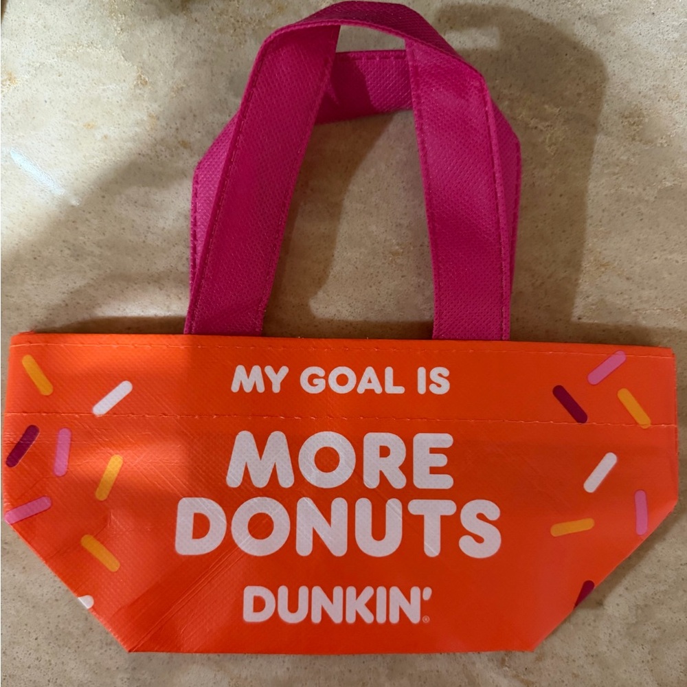 Dunkin' Pink and Orange Tote Bag